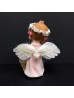 6" Cherub w/ Fiber Optic Wings And Baby Girl